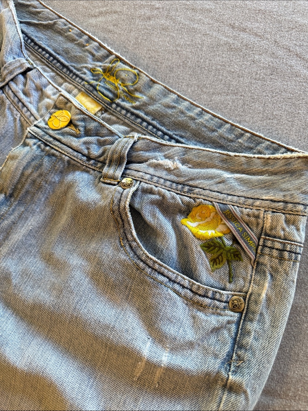 Jessica Simpson distressed jeans